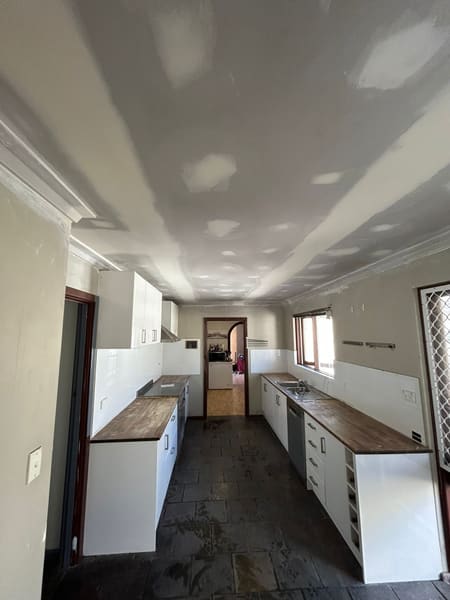 Kitchen ceiling replacement with cornice in High Wycombe Perth